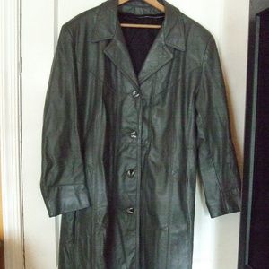 Leather long Coat, Soft Medium Gray, eXcelled ?